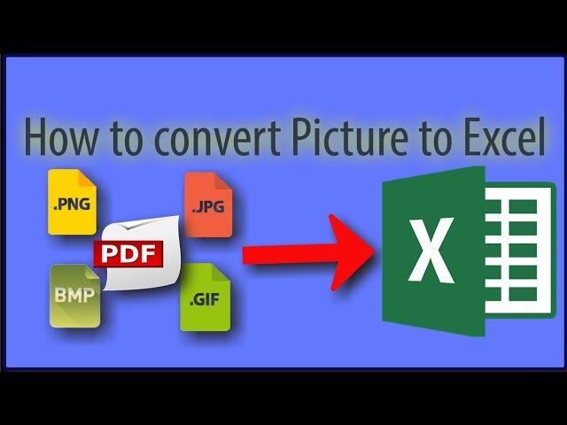 How to convert scanned image to excel table 2019 offline (Image to Excel tables)
