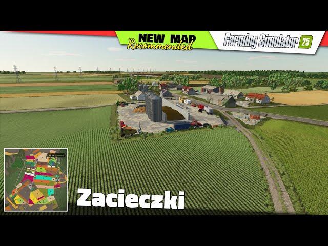 FS25  NEW MAP "Zacieczki" (by Matlixx) - Farming Simulator 25 New Map Review 2K60