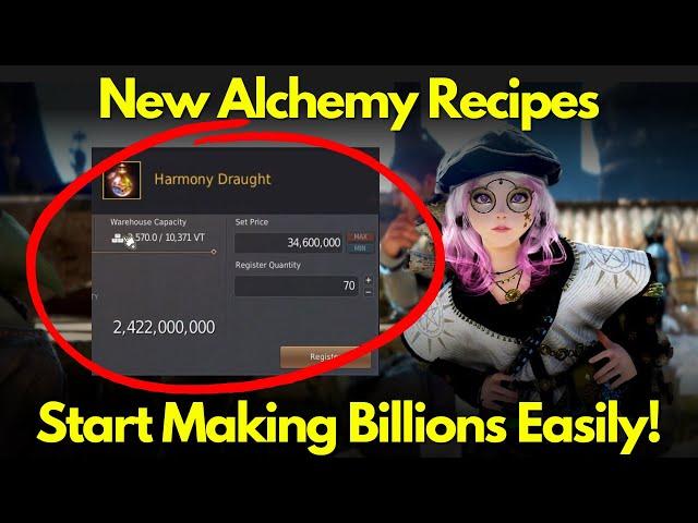 NEW Harmony Draught Alchemy Recipes Makes Billions in Black Desert Online