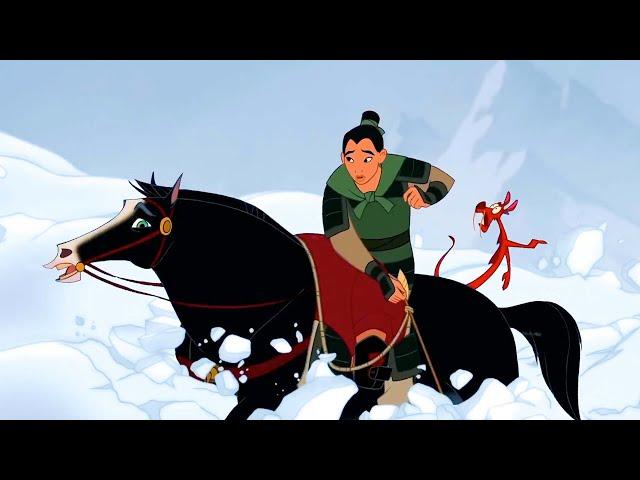 MULAN Clip - "Avalanche" (1998) Disney