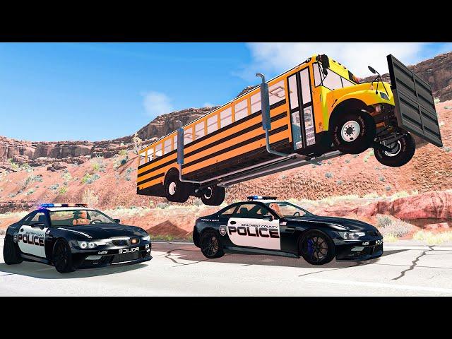 Police Car Chases #34 - BeamNG DRIVE | SmashChan
