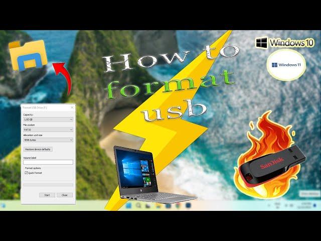 FORMAT A PENDRIVE (EASY METHOD)WORK ON WINDOW 11 AND WINDOW10 #usbformat #windows11 #windows10