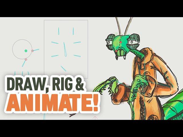 From sketch to animation by Rhys Thomas using Moho tools 