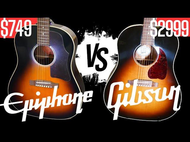 Gibson VS EPIPHONE J45 Acoustic (Buy THIS One)