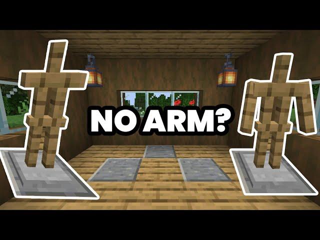 Minecraft Armor Stand No Arm | How To Show Armor Stand Arms