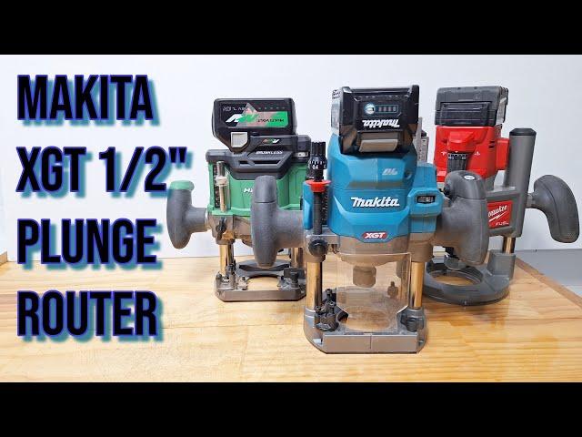 Makita 40v 1/2" Router takes on Plunge Routers from Milwaukee and HiKoki (Metabo HPT)