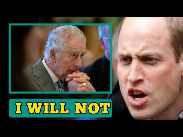 I WILL NOT! William REFUSES to Sing the England National Anthem as He's DRIVEN AWAY by King Charles