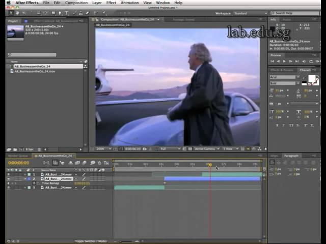 Stop and Go (freeze frame) with Adobe After Effects