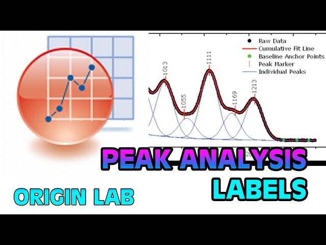 Peak Analysis and Plane labels in Origin Tutorial | BK