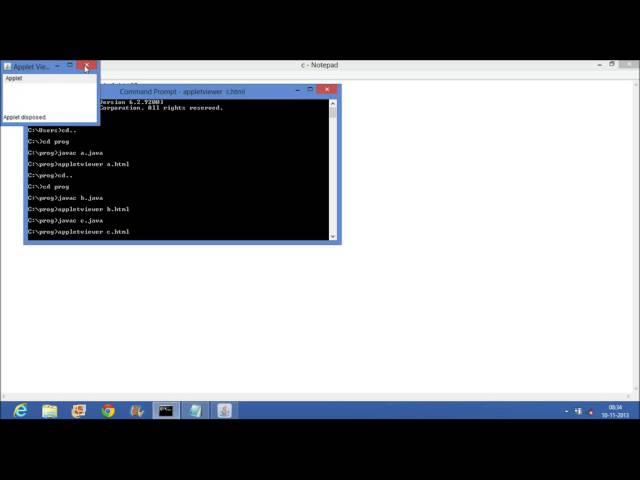 How to run Applet on command promt (CMD) and in Eclipse