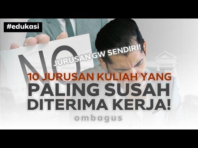 10 Jurusan Paling Sulit Dapat Kerja! Jangan Masuk Kalau Gak Siap!