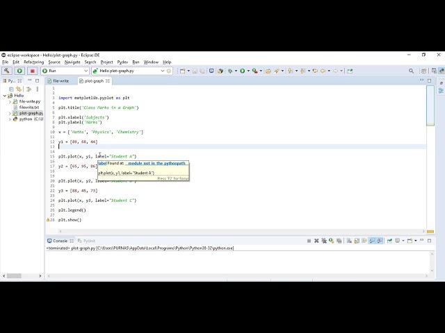 plotting graphs in python using matplotlib || Plotting two or more lines on the same plot in Python