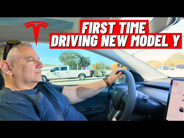 Dad's First Time Driving New Tesla Model Y | Honest Review & Thoughts vs Model 3 | Did He Like It?