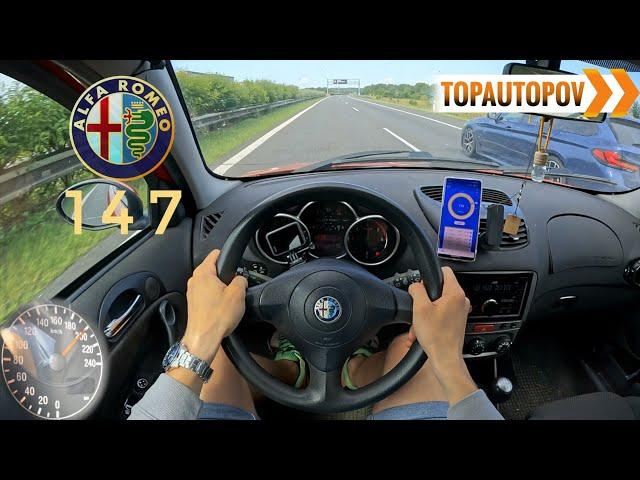 Alfa Romeo 147 1.9JTD (85kW) |111| 4K60 DRIVE POV – District Roads, Semir Gerkhan Spin, Acceleration
