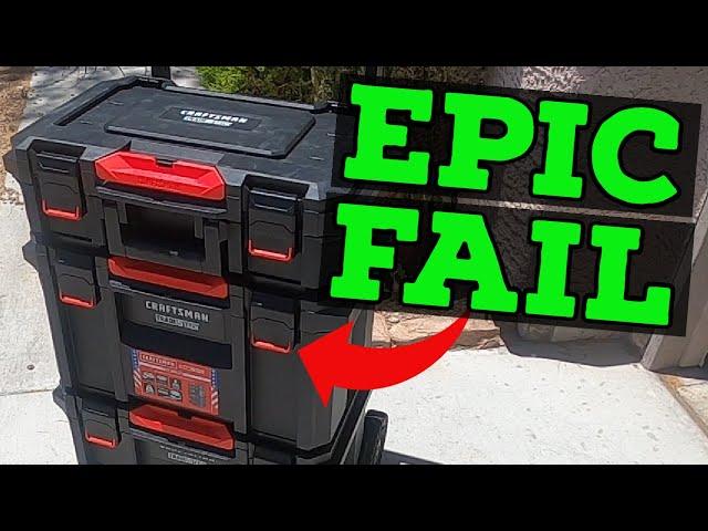 Epic Fail!  Craftsman Tradestack is a Train Wreck Waiting to Happen!  (Versastack & Tstak problems)