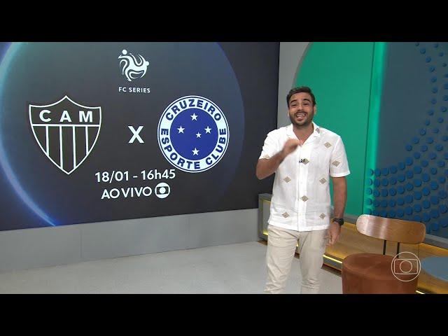 GLOBO ESPORTE ESPETACULAR HD CRUZEIRO MATTOS AFIRMA  VALENTIN ESTÁ DEFINIDO, FABRICIO BRUNO TREINO