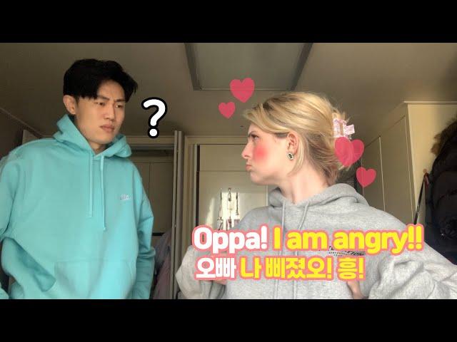 Doing EXTREME Aegyo To My Boyfriend FOR A WHOLE WEEK  * CRINGE*