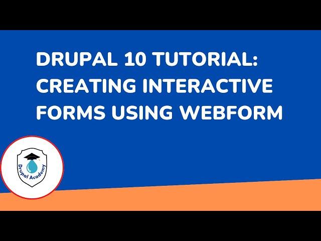 Create Form Using Webform in Drupal 10 | Drupal Tutorial.
