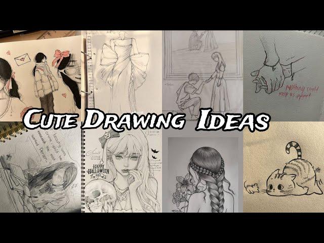 Cute Drawing Ideas | Aesthetic Drawing Ideas | Simple Drawing Ideas