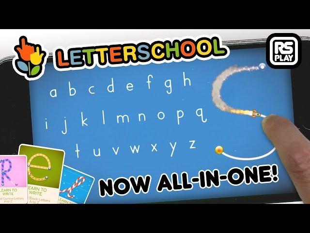 Learning to Write Cursive & Block A- Z Letters is super fun with LetterSchool