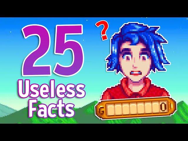 25 Useless Pieces of Stardew Valley Knowledge