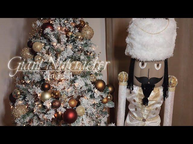 Dollar Tree Christmas DIY GIANT Nutcracker! *Life size*