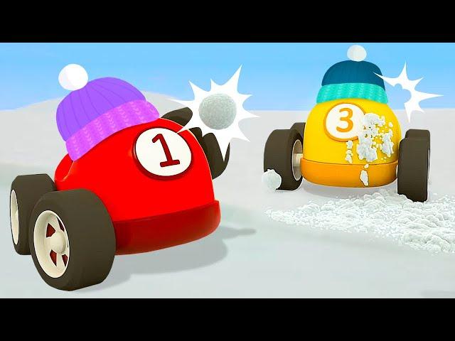 Helper Cars celebrate New Year! Winter compilation of car cartoons for kids about cars and trucks.