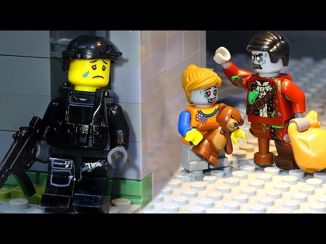 отец зомби спасает дочь |  Лего Мультфильм Зомби | Lego Russian