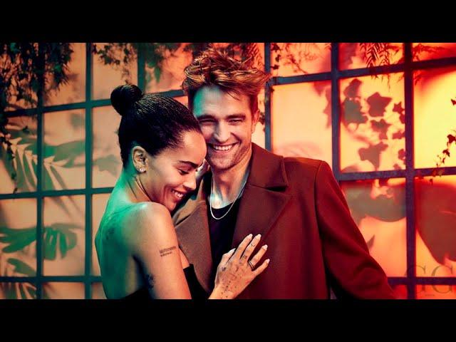 Robert Pattinson   and  Zoë Kravitz