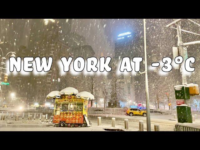 Walking New York City in HEAVY SNOWFALL, Magical NYC Snow Walk ️