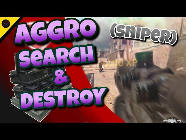 Aggressive Search and Destroy SNIPER/KNIFE. How to snipe in CoD. What's an objective? Sniper montage