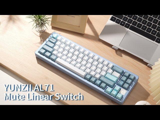 Sound Test of YUNZII AL71 Mute Linear Switch