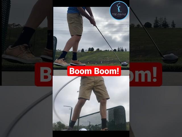 Boom Boom! Tee-Payne Golf 2 Angles! #golf #viral #fun #sub #golfer #fyp #trending #golfswing #boom