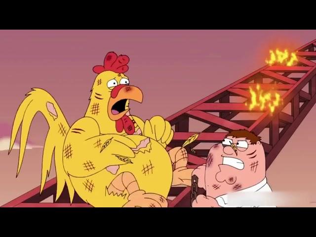 Peters fights the Chicken AGAIN-Epic Chicken Fight