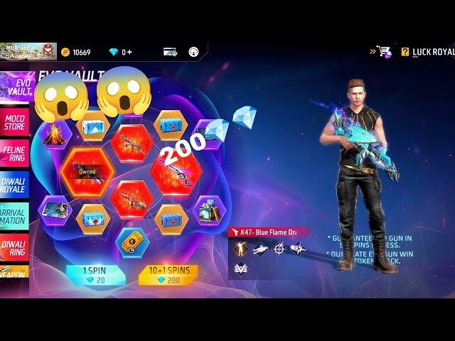 EVO VAULT EVENT FREE FIRE | BLUE FLAME DRACO AK RITURA |  FF NEW EVENT TODAY