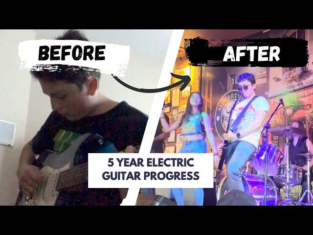 5 Year Electric Guitar Progress - From Zero to Hero