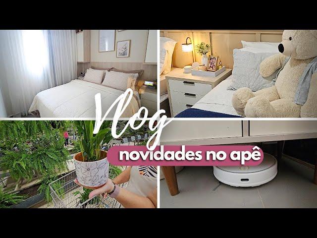 Vlog | Estamos fazendo uma mini reforma, tour pelos quartos, ganhei um robô aspirador!