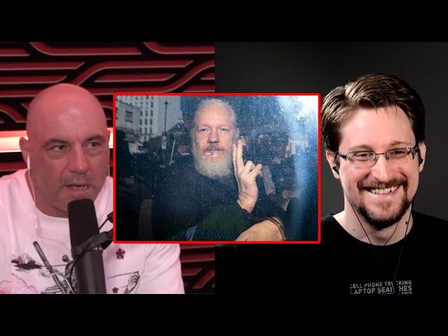 Edward Snowden - Julian Assange and Wikileaks | Joe Rogan Podcast