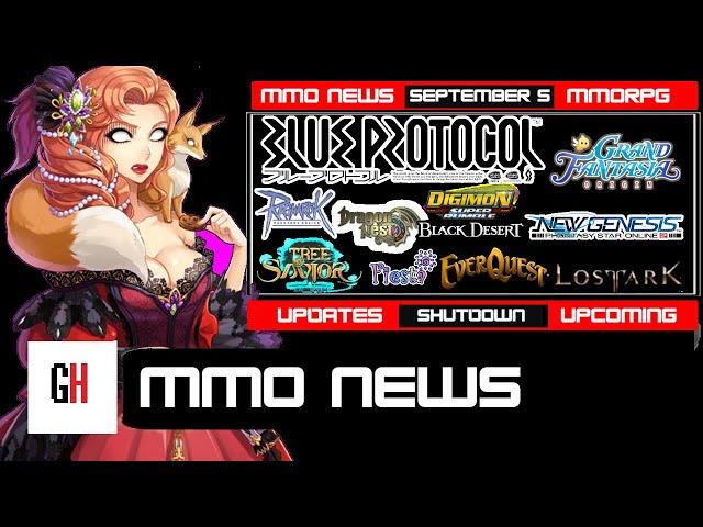 MMO News 9/05 - Blue Protocol, Tree of Savior, Ragnarok Online, LoA, EQ, DSR, Fiesta, DN and more!