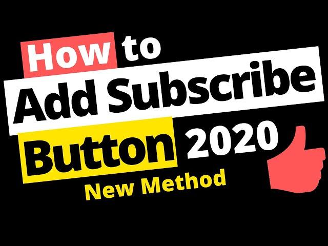  How to Add SUBSCRIBE BUTTON in Youtube Video 2020 -  Youtube Creator Studio !