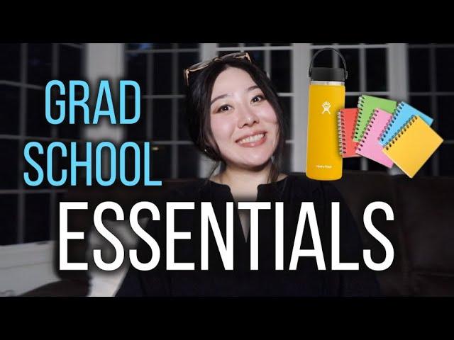 Grad school essentials and must haves (school psychology)