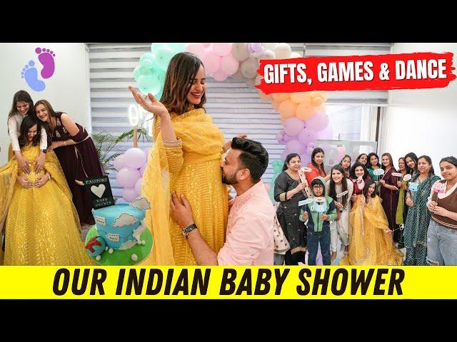 OUR BABY SHOWER Celebration || Baby Shower GAMES, GIFTS & FUN