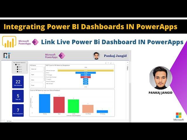 Integrating Power BI Dashboards with PowerApps - Power Bi Insert in PowerApps