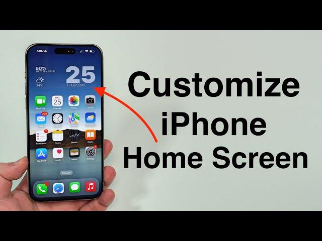 How To Customize your iPhone Home Screen!
