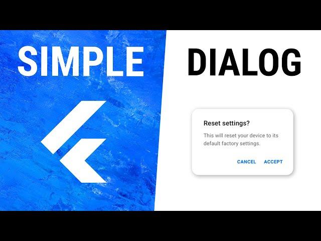 Flutter SimpleDialog Widget