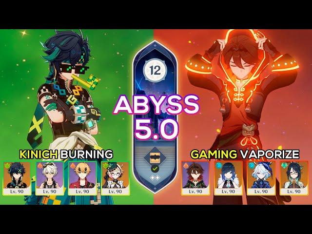 C0 Kinich Burning & C6 Gaming Vaporize | Spiral Abyss 5.0 | Genshin Impact