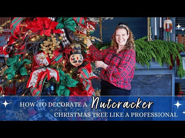 How to Decorate a Professional Nutcracker Themed Christmas Tree | Jewel Tone DIY Christmas Tree