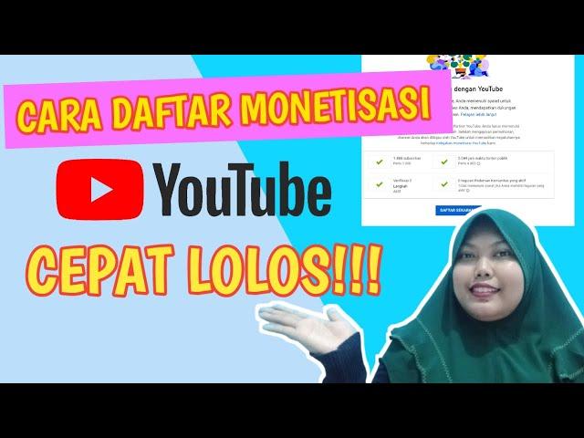 HOW TO REGISTER THE LATEST YOUTUBE MONETIZATION || FAST RELEASE