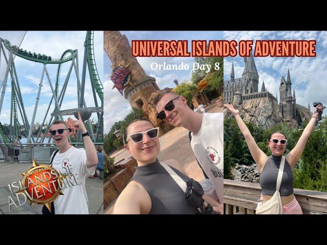 ISLANDS OF ADVENTURE UNIVERSAL ORLANDO! Day 8! Visiting a new THEMEPARK!