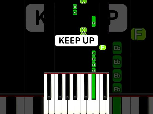 Keep up I’m too fast (Piano Tutorial) #TikTok